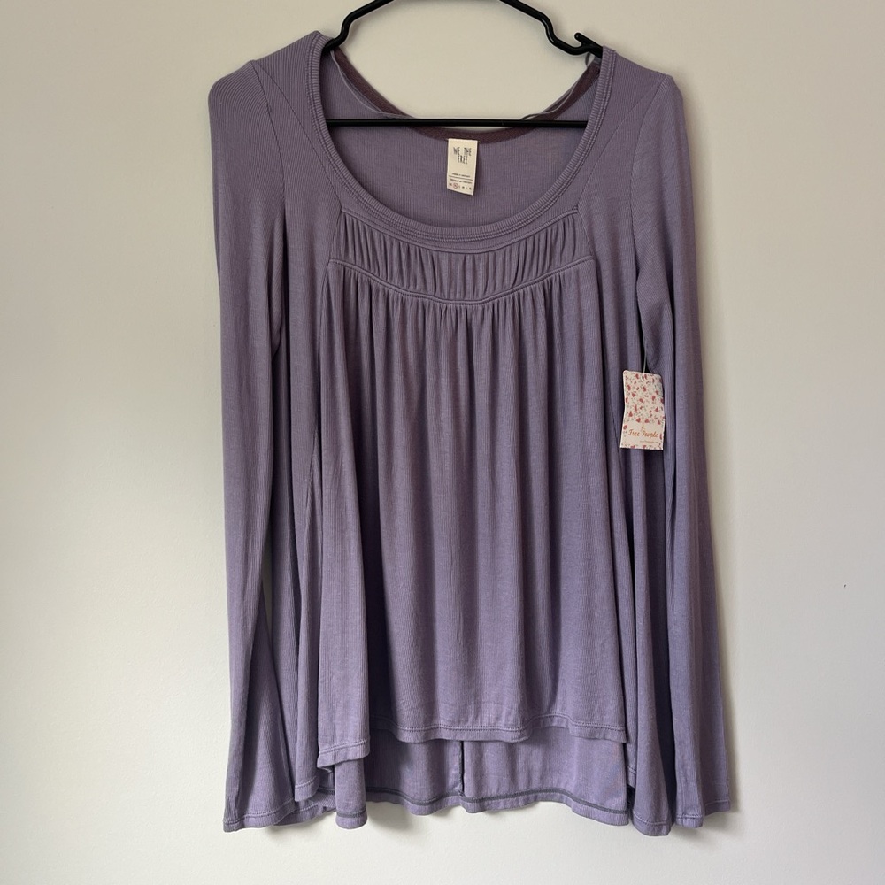 NWT Free People We The Free
Love Valley Tunic Top
Light Lilac Purple 
Size XS